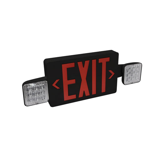 Exit LED Exit and Emergency Combination Black