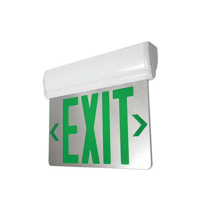 Nora Lighting - NX-812-LEDGMW - LED Edge-Lit Exit Sign - Exit - White