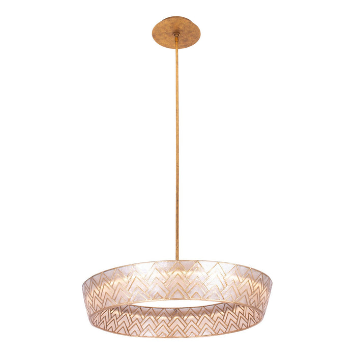Kalco - 523155OL - LED Pendant - Geo - Oxidized Gold Leaf