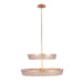 Kalco - 523157OL - LED Pendant - Geo - Oxidized Gold Leaf