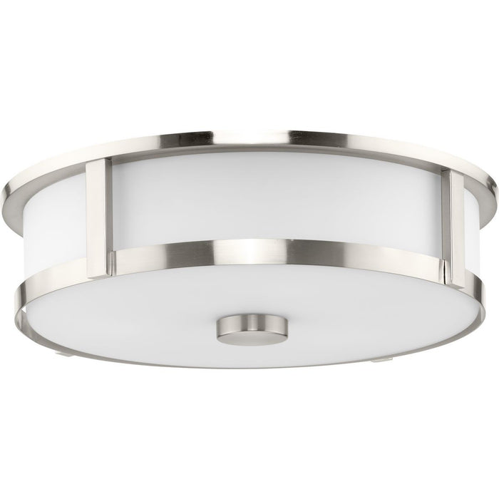 Progress Lighting - P350281-009 - Three Light Flushmount - Gilliam - Brushed Nickel