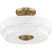 Progress Lighting - P350284-109 - Three Light Semi-Flush Mount - Tosca - Brushed Bronze