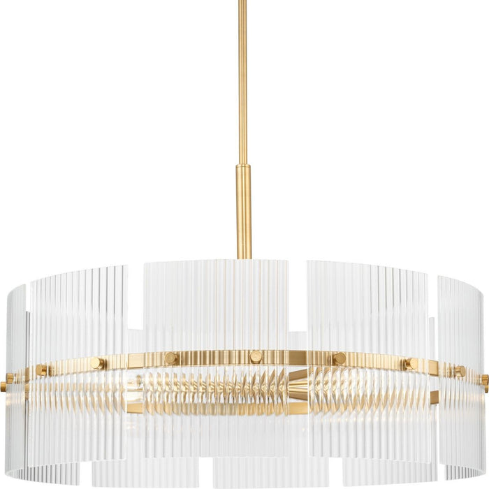 Progress Lighting - P400389-205 - Six Light Chandelier - Seville - Soft Gold