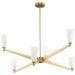 Progress Lighting - P400395-109 - Six Light Chandelier - Tosca - Brushed Bronze