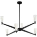 Progress Lighting - P400395-31M - Six Light Chandelier - Tosca - Matte Black