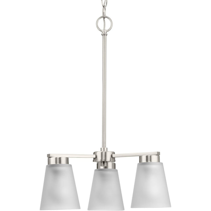 Progress Lighting - P400400-009 - Three Light Chandelier - Tanner - Brushed Nickel