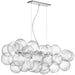 Dainolite Ltd - CLZ-418HP-PC - Ten Light Pendant - Charlize - Clear
