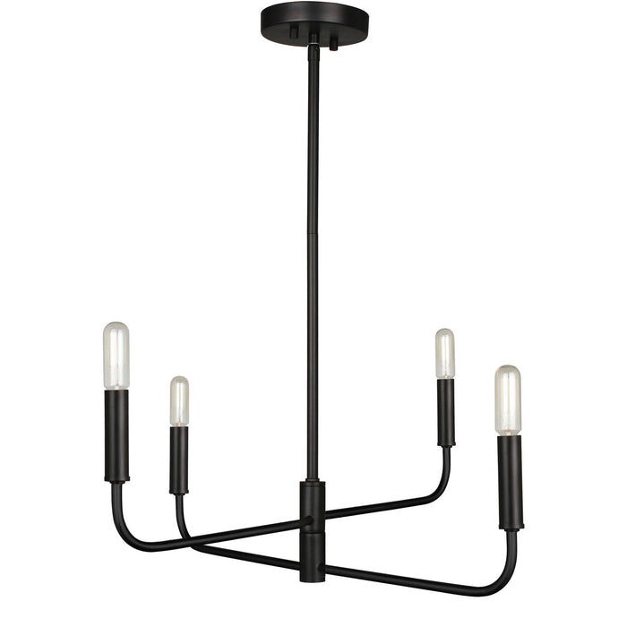 Dainolite Ltd - CNA-244C-MB - Four Light Chandelier - Catalina - Matte Black