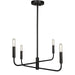 Dainolite Ltd - CNA-244C-MB - Four Light Chandelier - Catalina - Matte Black