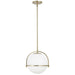 Dainolite Ltd - PAO-131P-AGB - One Light Pendant - Paola - Aged Brass