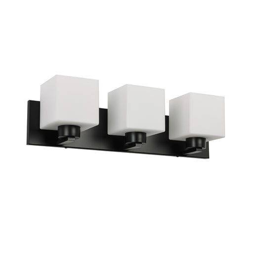 Veda Three Light Vanity Matte Black