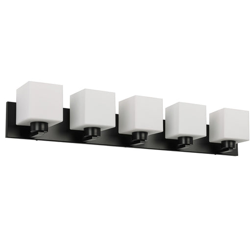 Veda Five Light Vanity Matte Black