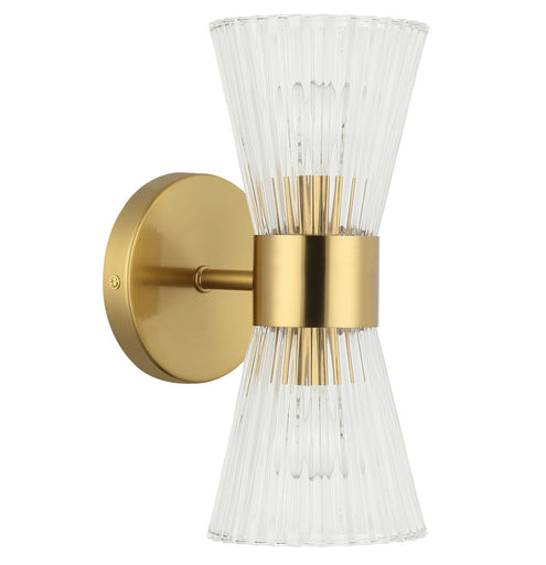 Vienna Two Light Vanity Aged Brass