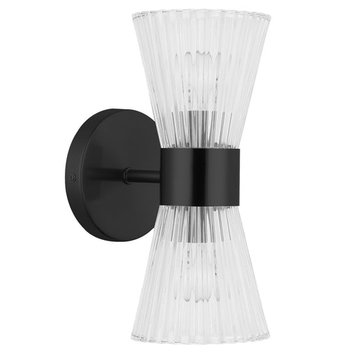 Vienna Two Light Vanity Matte Black
