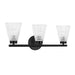 Dainolite Ltd - VIE-223W-MB - Three Light Vanity - Vienna - Matte Black