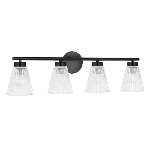 Vienna Four Light Vanity Matte Black