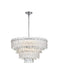 Elegant Lighting - 1780D25C - Eight Light Chandelier - Emilia - Chrome And Clear