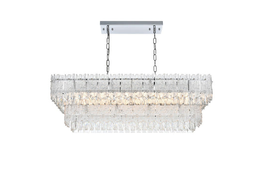 Elegant Lighting - 1780G37C - Six Light Chandelier - Emilia - Chrome And Clear