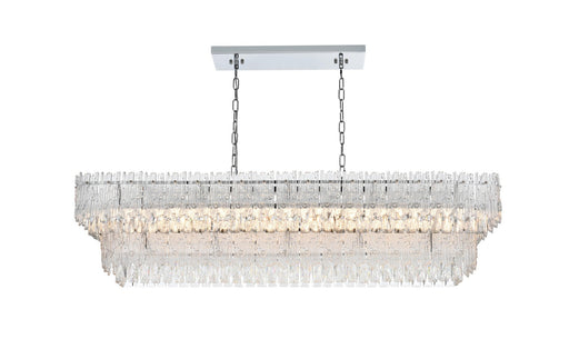 Elegant Lighting - 1780G50C - Eight Light Chandelier - Emilia - Chrome And Clear