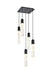 Elegant Lighting - 2088D16BK - Five Light Pendant - Aurora - Black And Clear