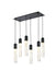 Elegant Lighting - 2088D32BK - Six Light Pendant - Aurora - Black And Clear