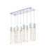 Elegant Lighting - 2088D36C - Eight Light Pendant - Aurora - Chrome And Clear