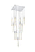 Elegant Lighting - 2088G26C - 13 Light Pendant - Aurora - Chrome And Clear