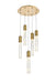 Elegant Lighting - 2089D20SG - Five Light Chandelier - Aurora - Satin Gold And Clear