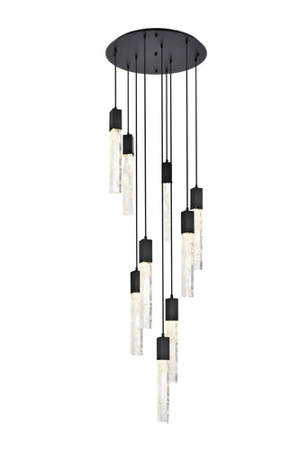 Aurora Nine Light Chandelier