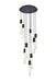 Elegant Lighting - 2089D24BK - Nine Light Chandelier - Aurora - Black And Clear