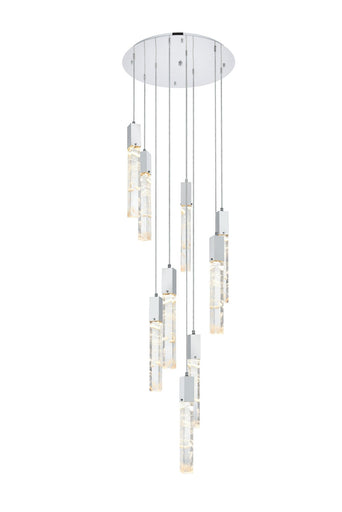 Aurora Nine Light Chandelier