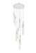 Elegant Lighting - 2089D24C - Nine Light Chandelier - Aurora - Chrome And Clear