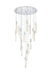 Elegant Lighting - 2089G36C - 16 Light Chandelier - Aurora - Chrome And Clear