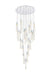 Elegant Lighting - 2089G42C - 25 Light Chandelier - Aurora - Chrome And Clear