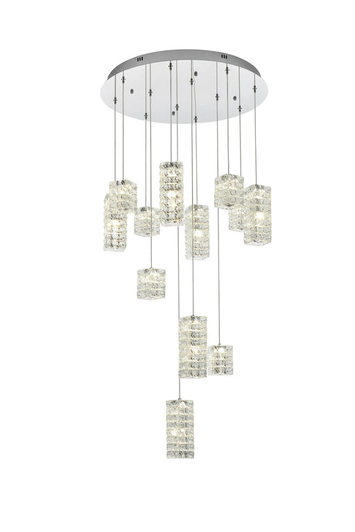 Elegant Lighting - 3680D28C - LED Pendant - Aston - Chrome