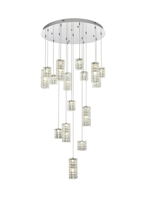 Elegant Lighting - 3680D32C - LED Pendant - Aston - Chrome