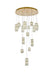 Elegant Lighting - 3680D32SG - LED Pendant - Aston - Satin Gold