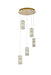 Elegant Lighting - 3680D5RSG - LED Pendant - Aston - Satin Gold