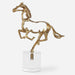 Uttermost - 18146 - Sculpture - Gallop - Gold And Poised Atop