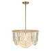 Uttermost - 21605 - One Light Pendant - Arches - Warm Brass And Antique White