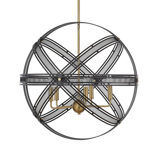 Uttermost - 21606 - Five Light Pendant - Spherical - Bronze And Antique Brass