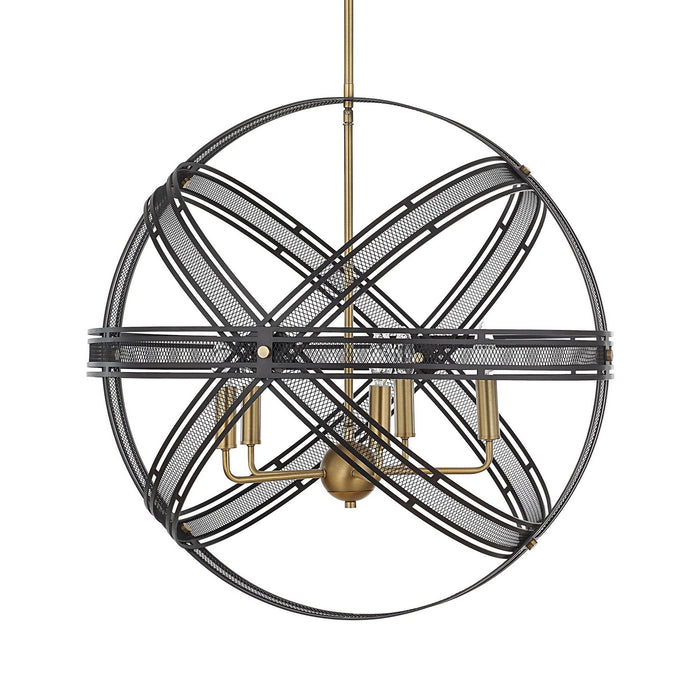 Uttermost - 21606 - Five Light Pendant - Spherical - Bronze And Antique Brass