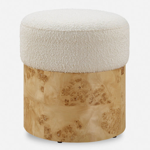 Uttermost - 23855 - Ottoman - Swirls - Textured Ivory