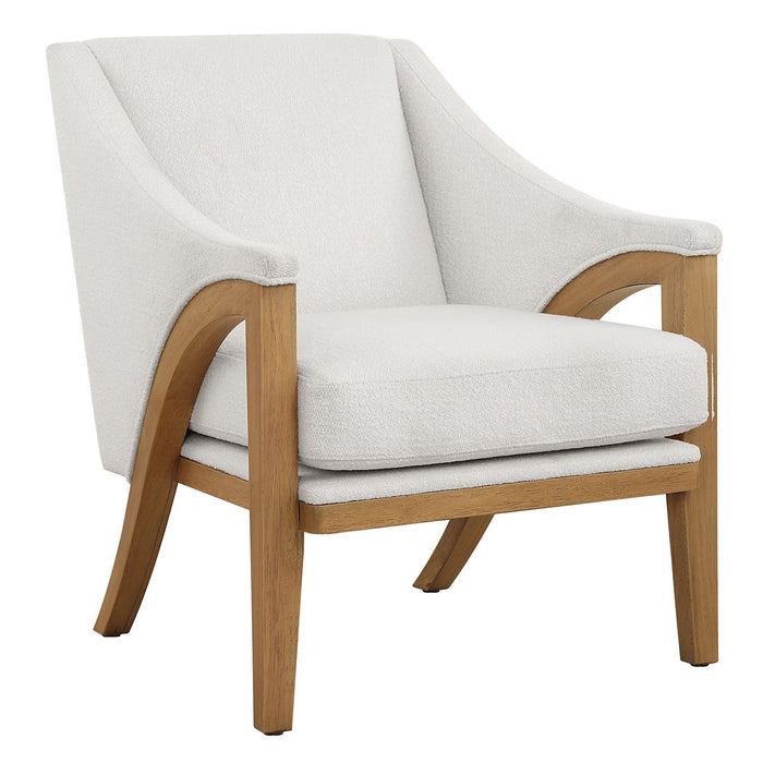 Uttermost - 23862 - Accent Chair - Evolve - Solid Oak