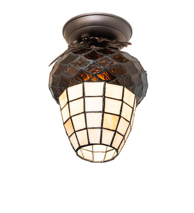 Meyda Tiffany - 275290 - One Light Flushmount - Oak Leaf & Acorn