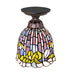 Meyda Tiffany - 276089 - One Light Flushmount - Tiffany Flowering Lotus