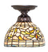 Meyda Tiffany - 276092 - One Light Flushmount - Tiffany Turning Leaf