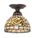 Meyda Tiffany - 276092 - One Light Flushmount - Tiffany Turning Leaf