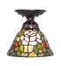 Meyda Tiffany - 276094 - One Light Flushmount - Tiffany Rosebush