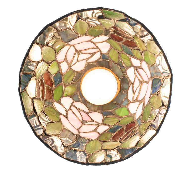 Meyda Tiffany - 276094 - One Light Flushmount - Tiffany Rosebush